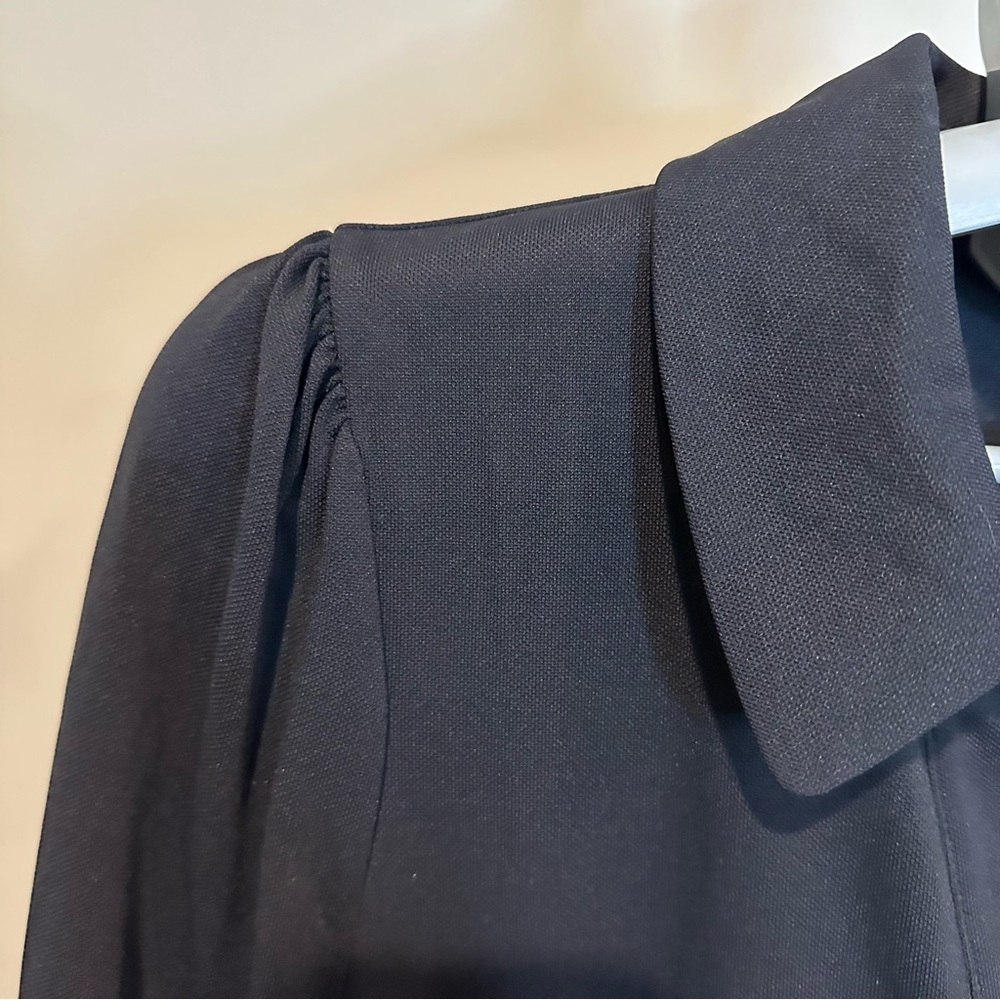 Lilly Pulitzer Luxletic Brickell Dress UPF 50+ Black Collared Pockets Size L - Picture 6 of 7